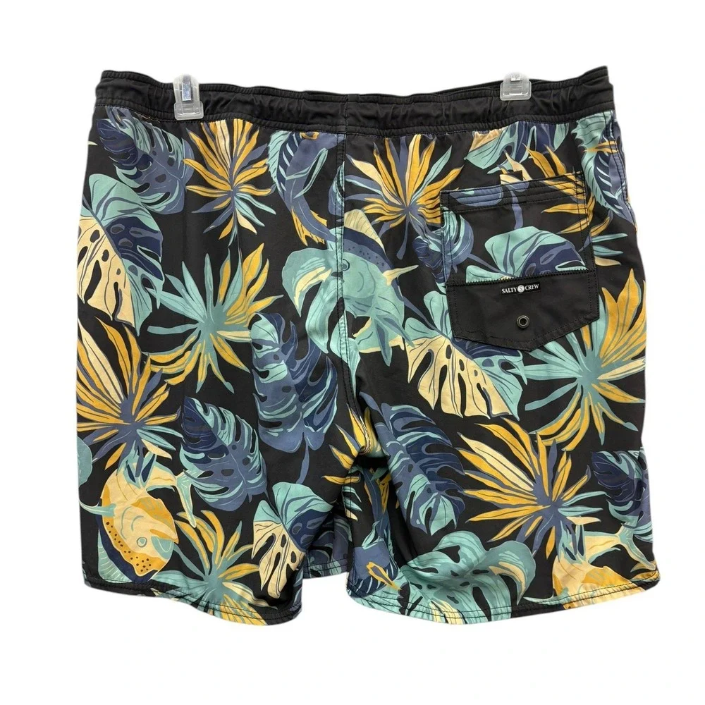Salty Crew Breaker Board Shorts Tropical Print Surf Swim Beach Quick‎ Dry XL
